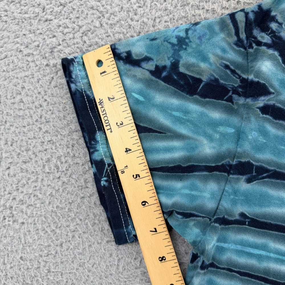 Gildan Gnomeland Security Tie‎ Dye T-Shirt Mens Medium Blue Black Gnome Graphic - Picture 9 of 15
